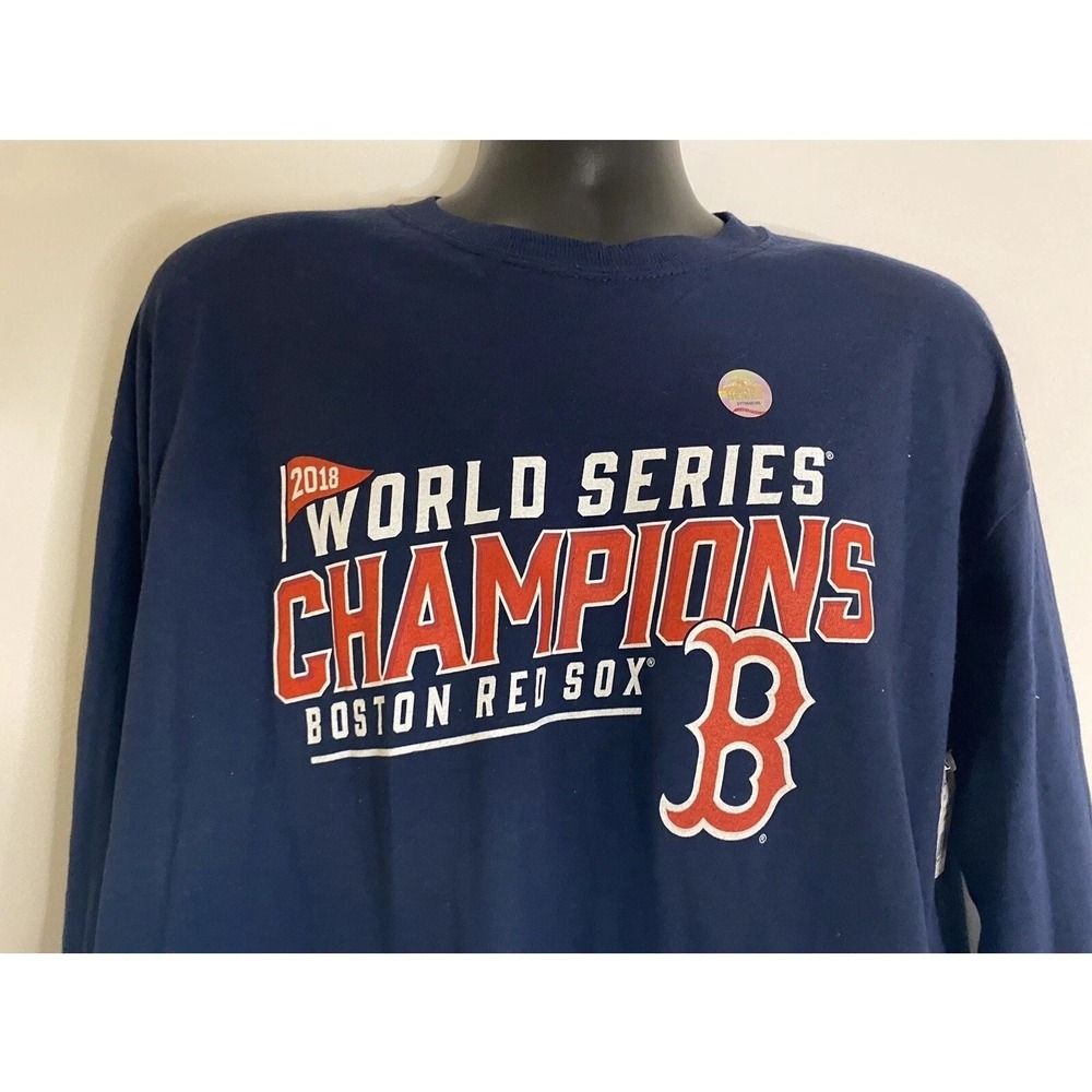 World Series Champions Long Sleeve T Shirt XL Boston Red Sox 2018 - Picture 2 of 8